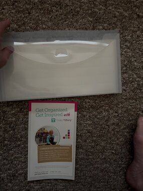 Totally-Tiffany Clear Document Envelope - White/Clear